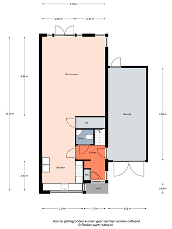 Floorplan - Bakboord 8, 3751 RC Bunschoten-Spakenburg